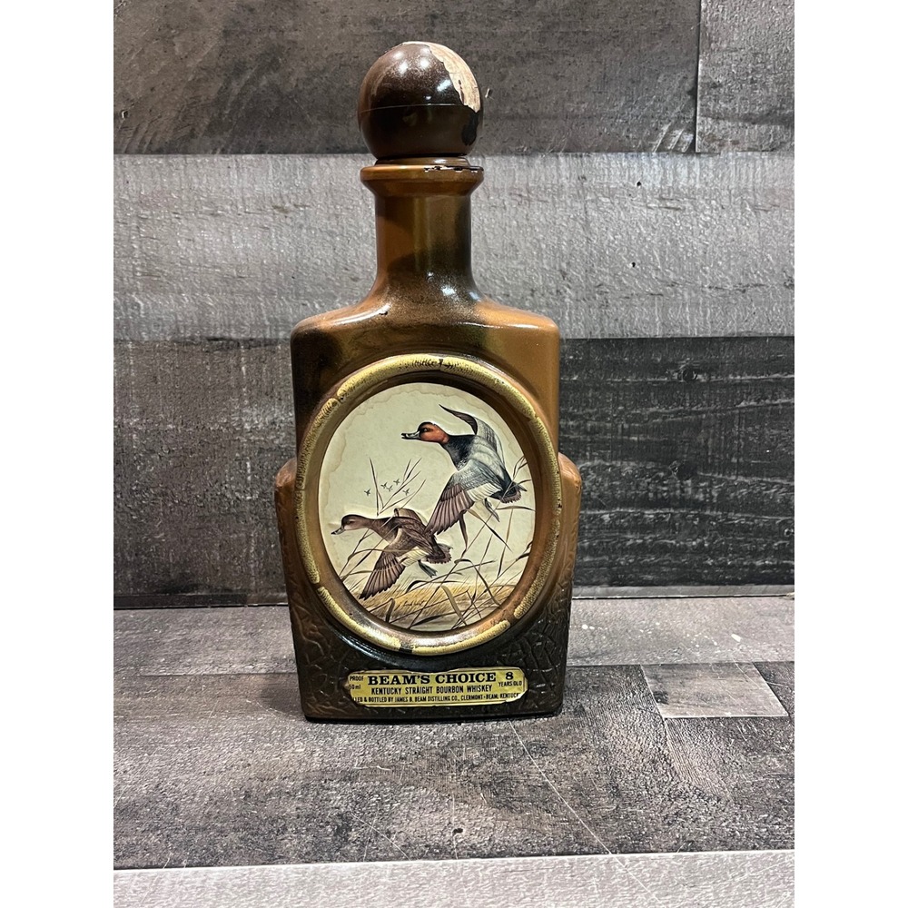 Vintage Jim Beam Beams Choice James Lockhart Duck Decanter Bourbon Bottle 8 Year